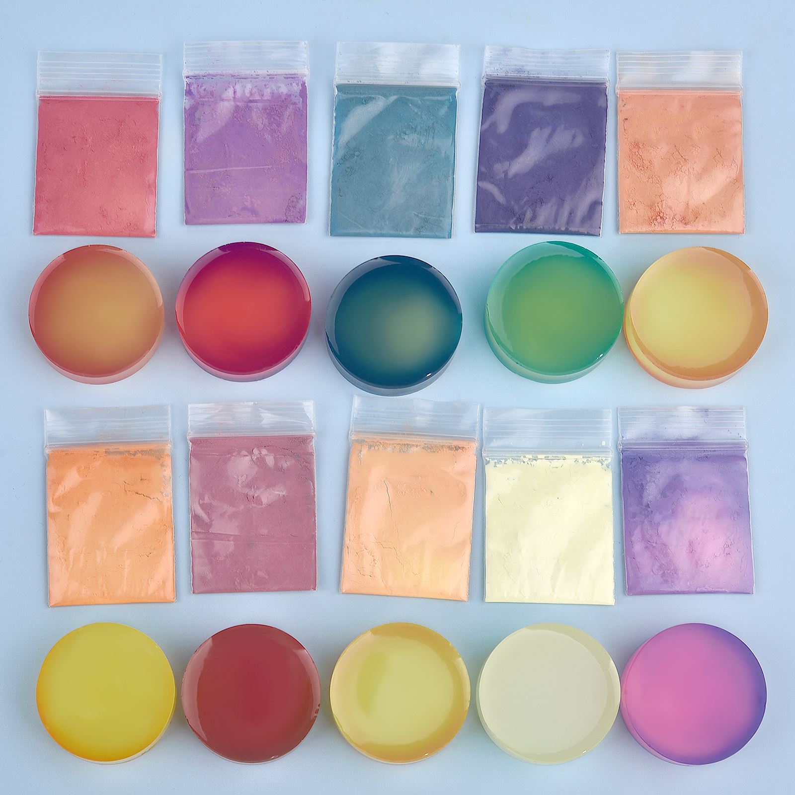 Resin Pigment Powder - 10 Colors Temperature Color Changing Powder