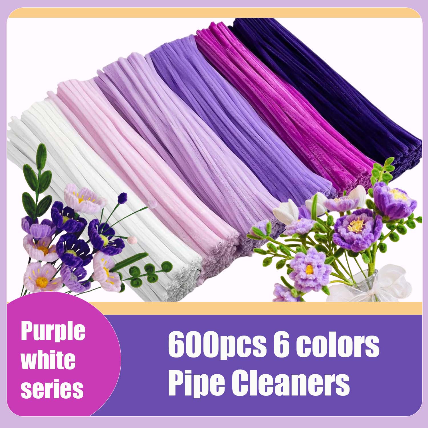 Art Craft Flower Making - 600pcs Multi-Colored, Flower Making Kit, Arts