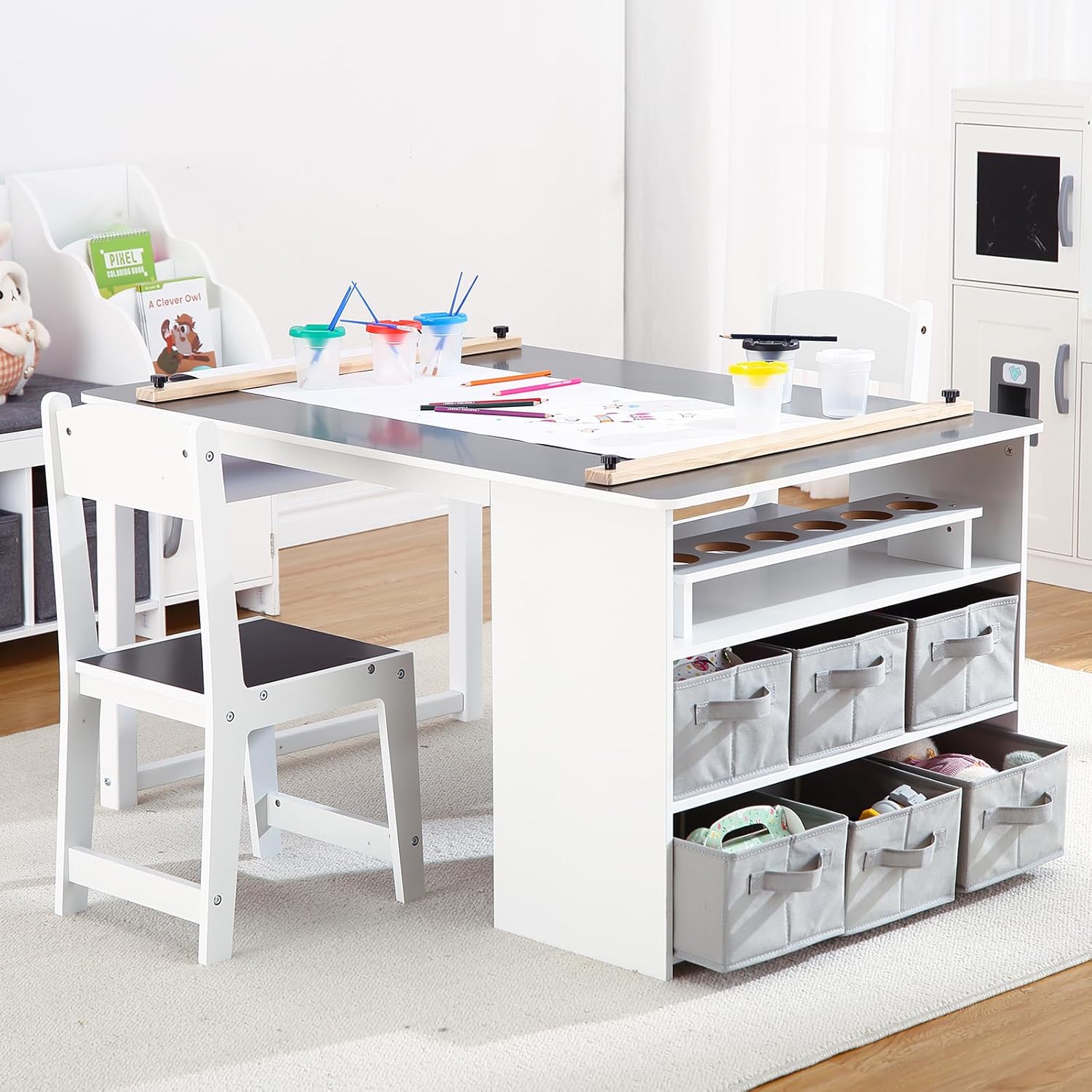 Art Craft Toddlers - 4 In 1 Kids Art Table