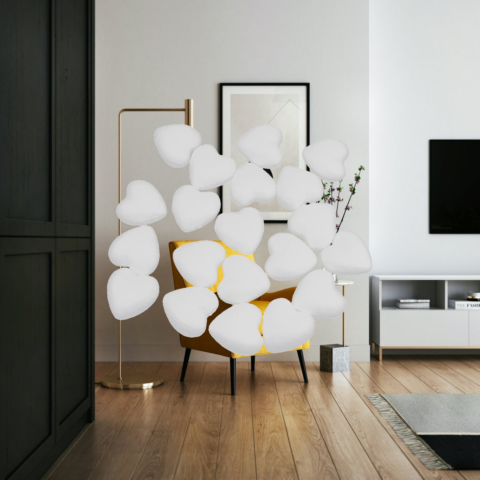 Art Craft Activities - Foam Craft Heart Shaped Polystyrene Balls