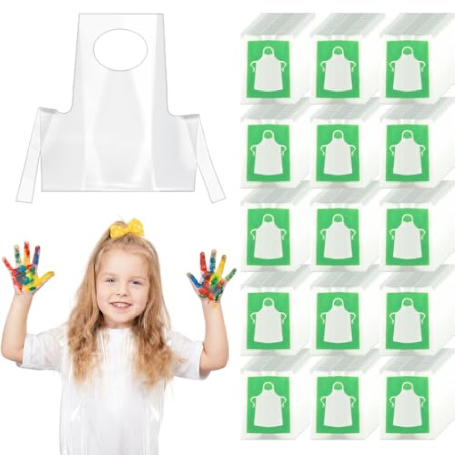 Art Craft Toddlers - HKACSTHI Disposable Aprons for Smock Plastic