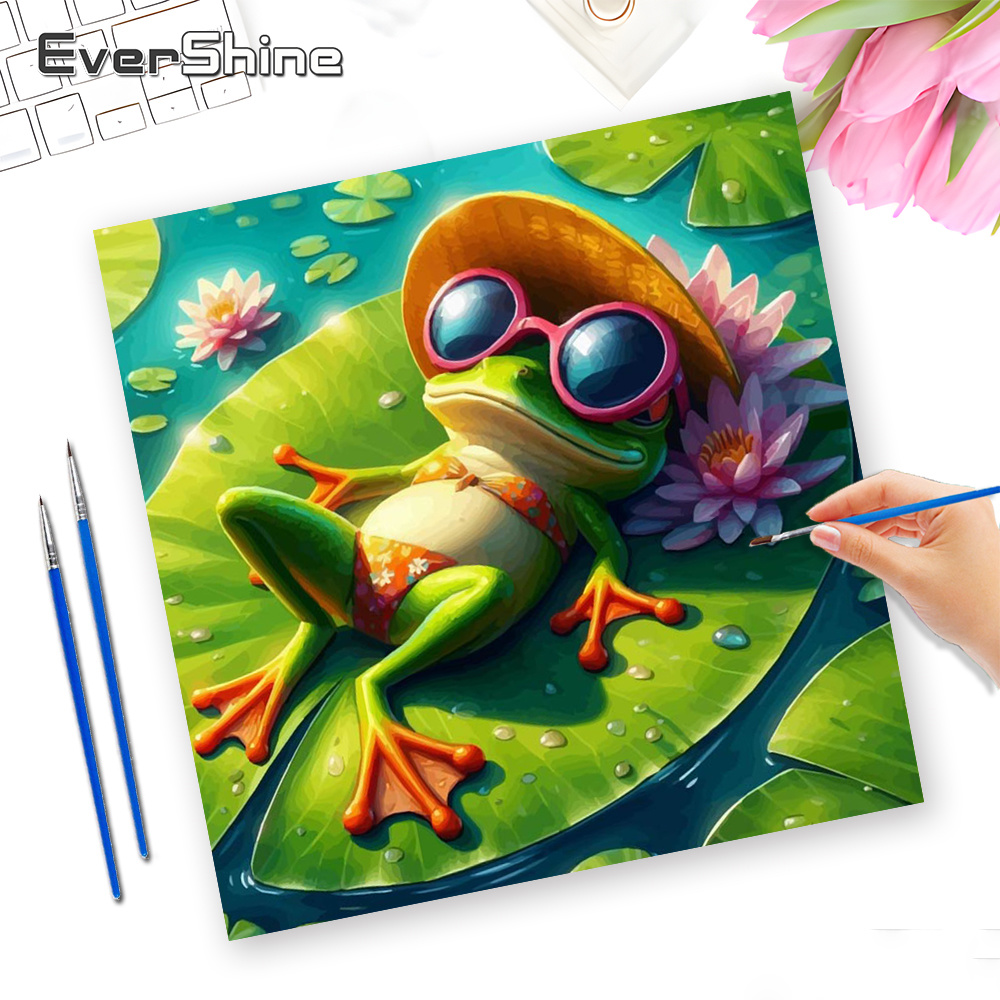 Art Craft Number - Evershine Oil Painting By Numbers Set