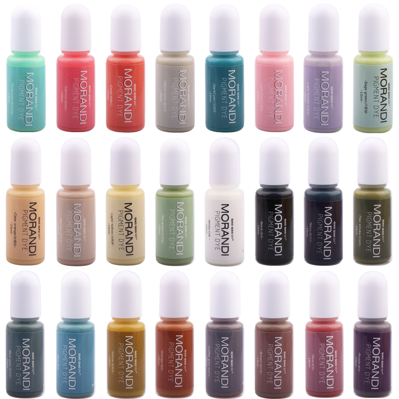 Alcohol Ink Set - 24-color Morandi pigment set, opaque epoxy