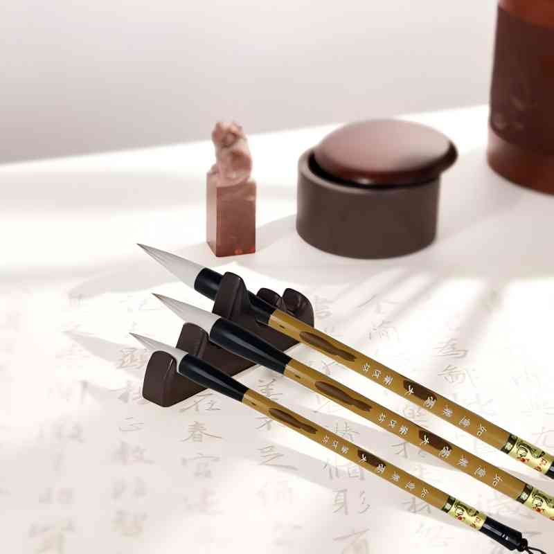 Calligraphy Pen Set - 3 Sizes Chinese Writing Brush with