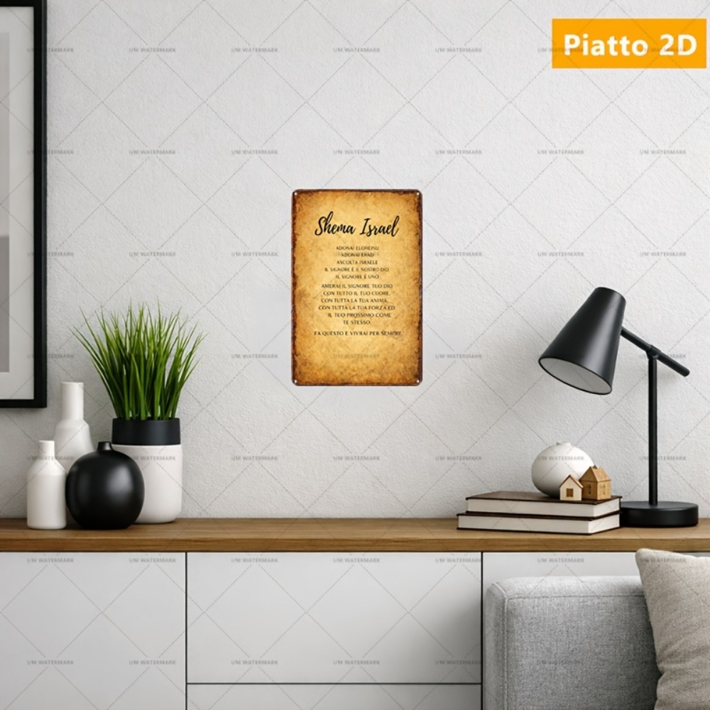 Art & Craft Teacher - CIFBUY Hebrew Scripture Aluminum Wall Art