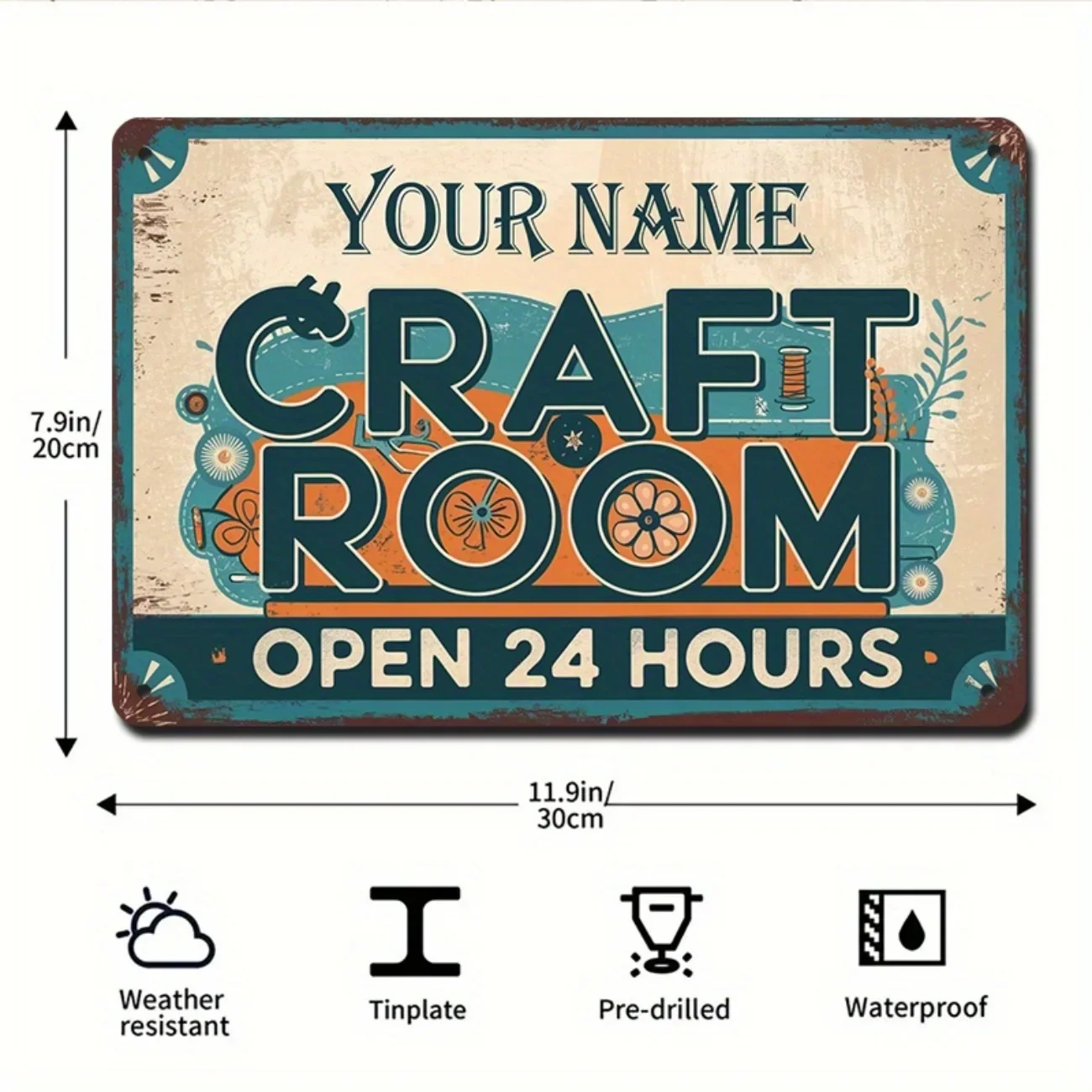 Personalized Vintage Metal Cra - огляд і ціна Art Craft Quotes