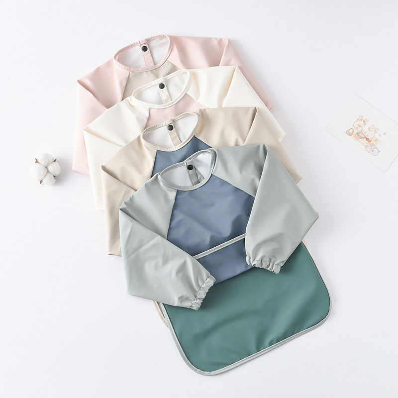 Kids Baby Long Sleeved PU Bibs - огляд і ціна Art Craft Toddlers