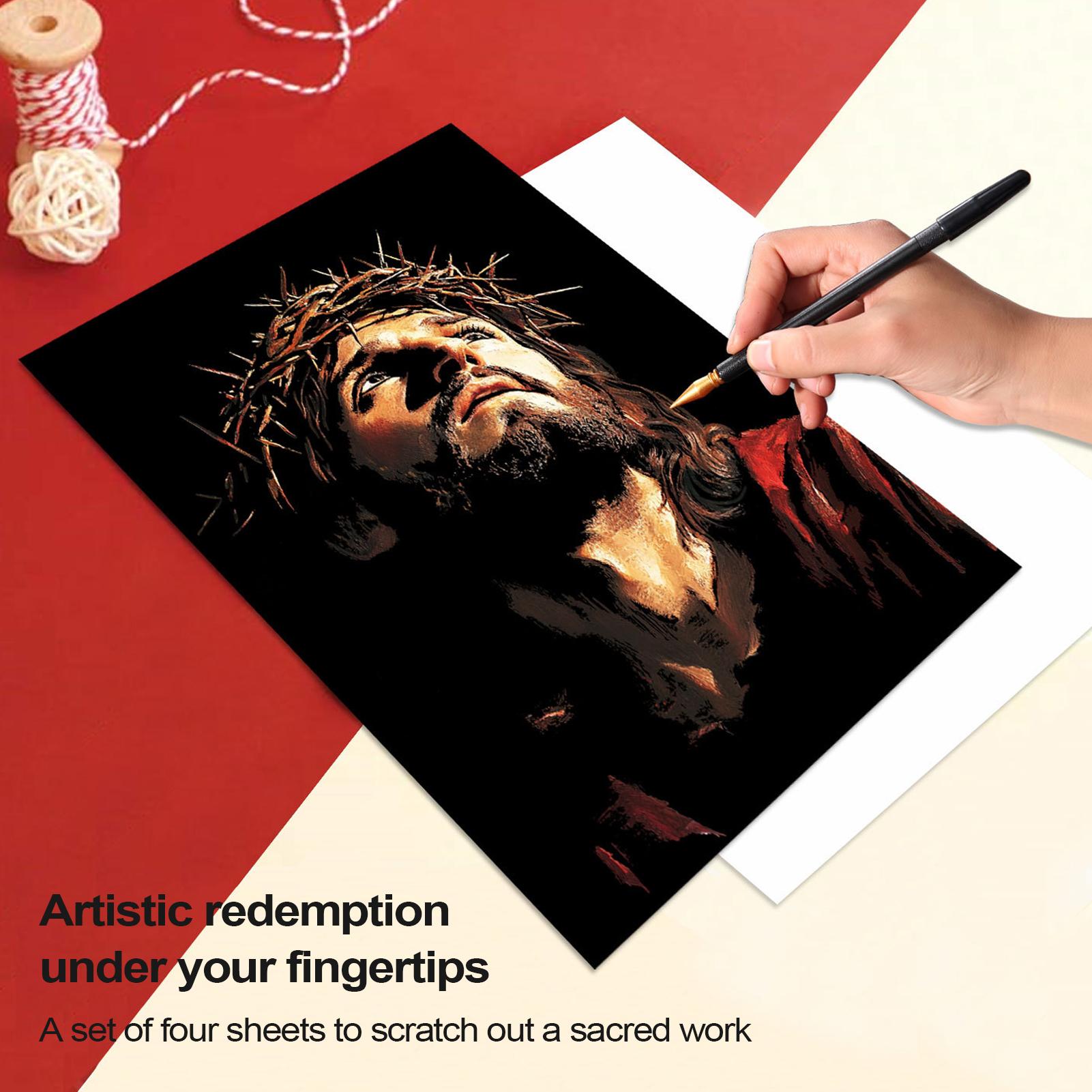 Scratch Book Jesus Scratch Pai - огляд і ціна Art Craft Activities
