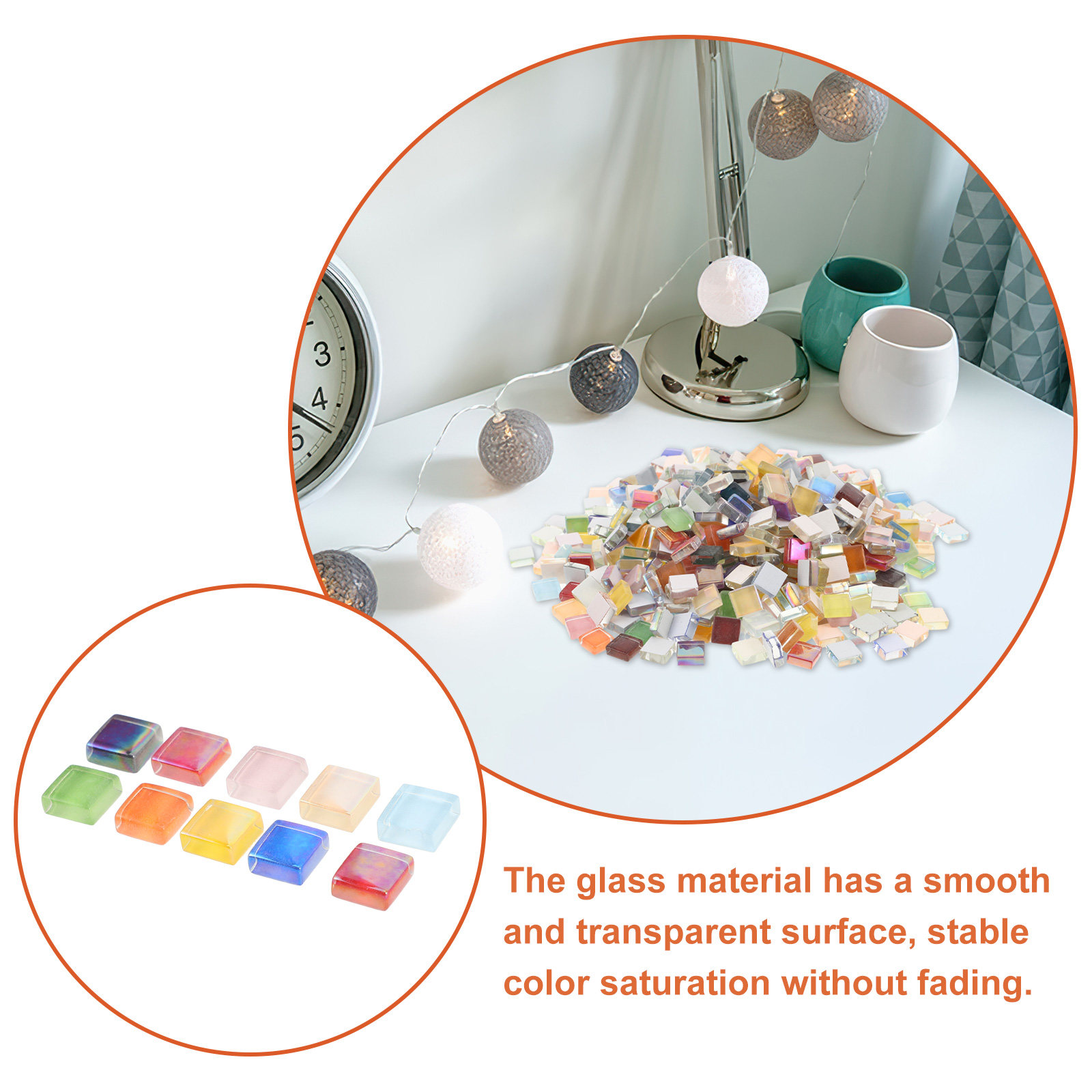 450Pcs Glass Mosaic Materials  - огляд і ціна Art Craft Flower