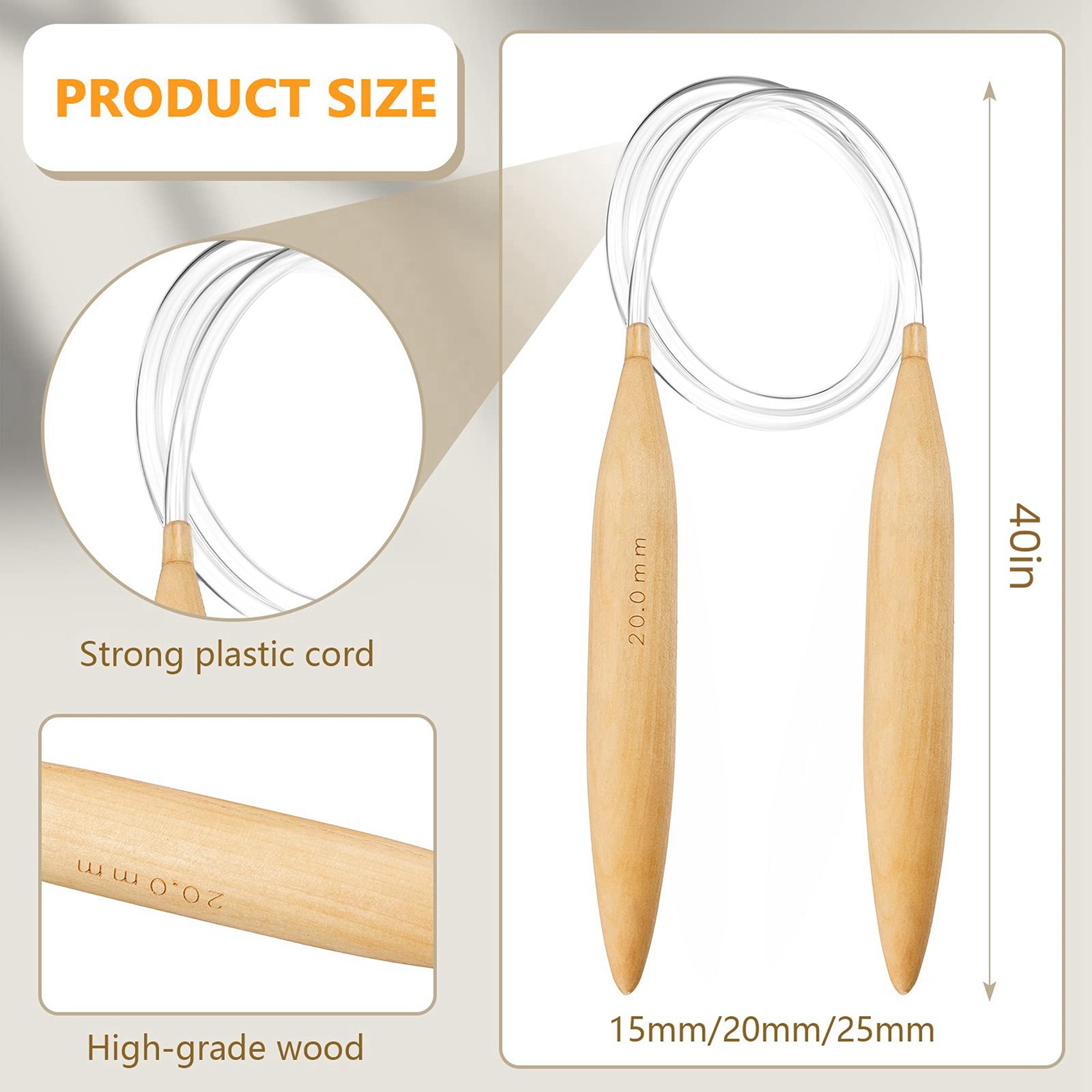 Professional 6X Bamboo Circula - огляд і ціна Knitting Needle Circular