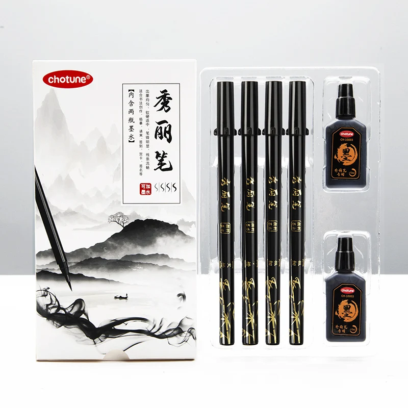 Brush Lettering Pens Set Black - огляд і ціна Calligraphy Pen Set