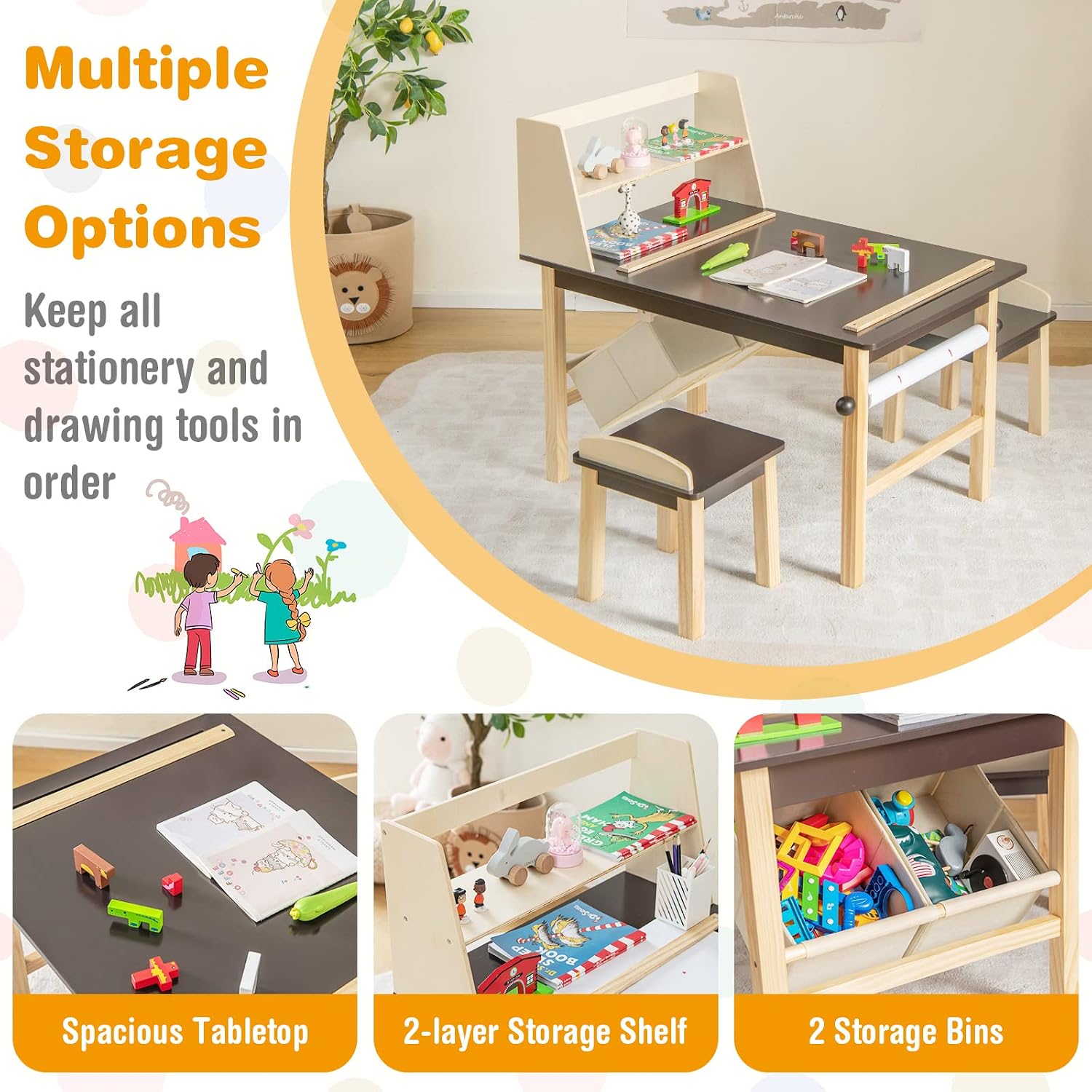 Kids Art Table and Chair Set,  - огляд і ціна Art Craft Toddlers