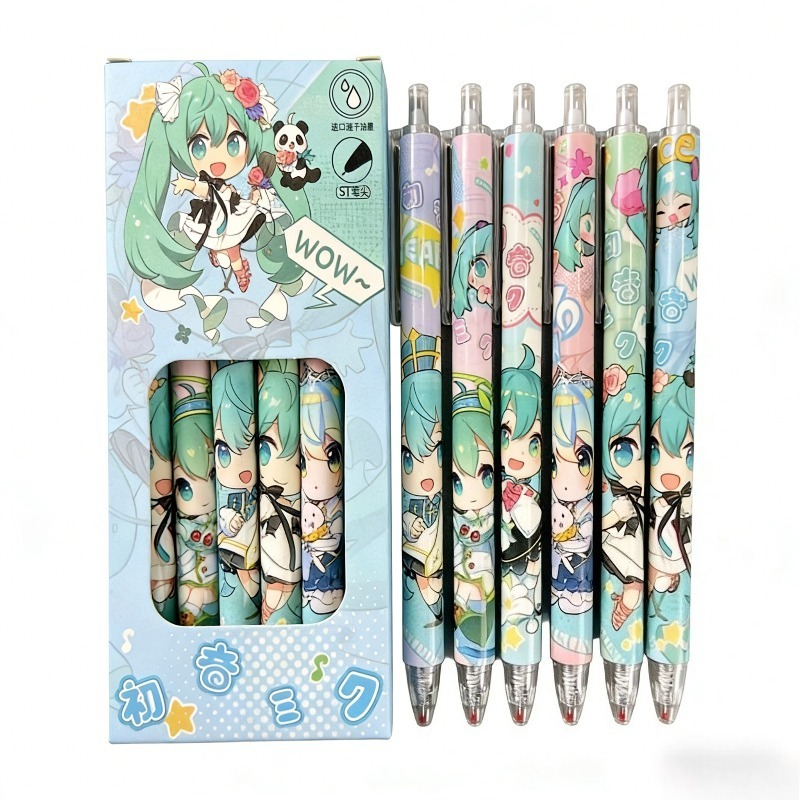 Hatsune Miku quick-drying gel  - огляд і ціна Calligraphy Pen Set