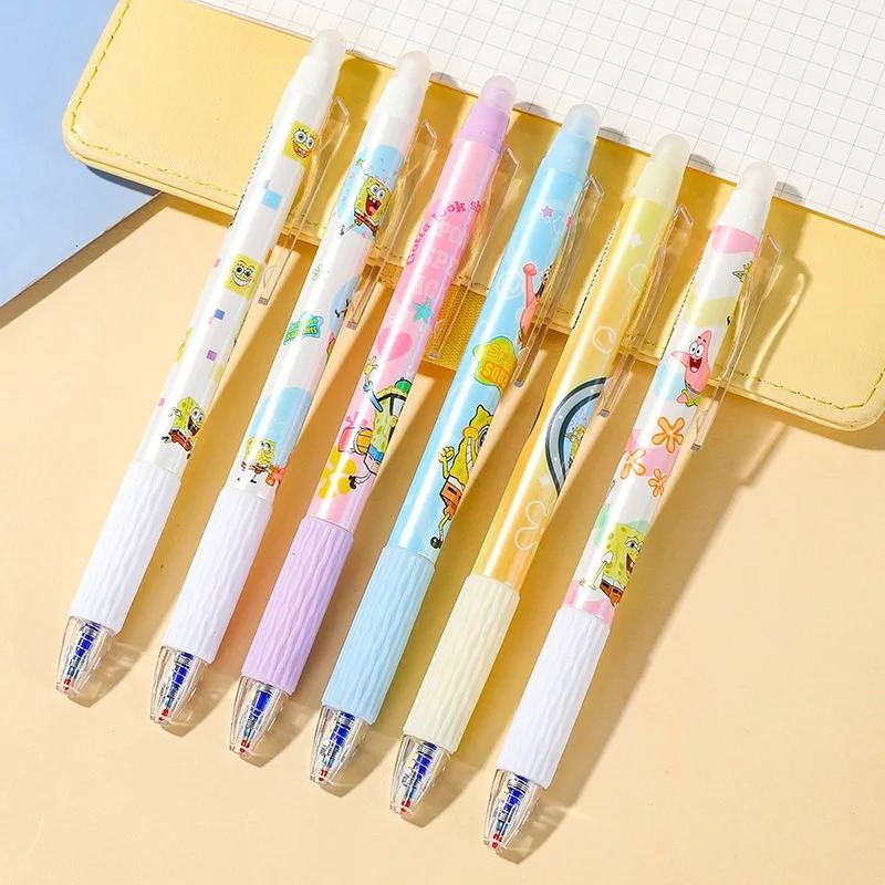 6Pcs/Set SpongeBob Kawaii Eras - огляд і ціна Calligraphy Pen Set
