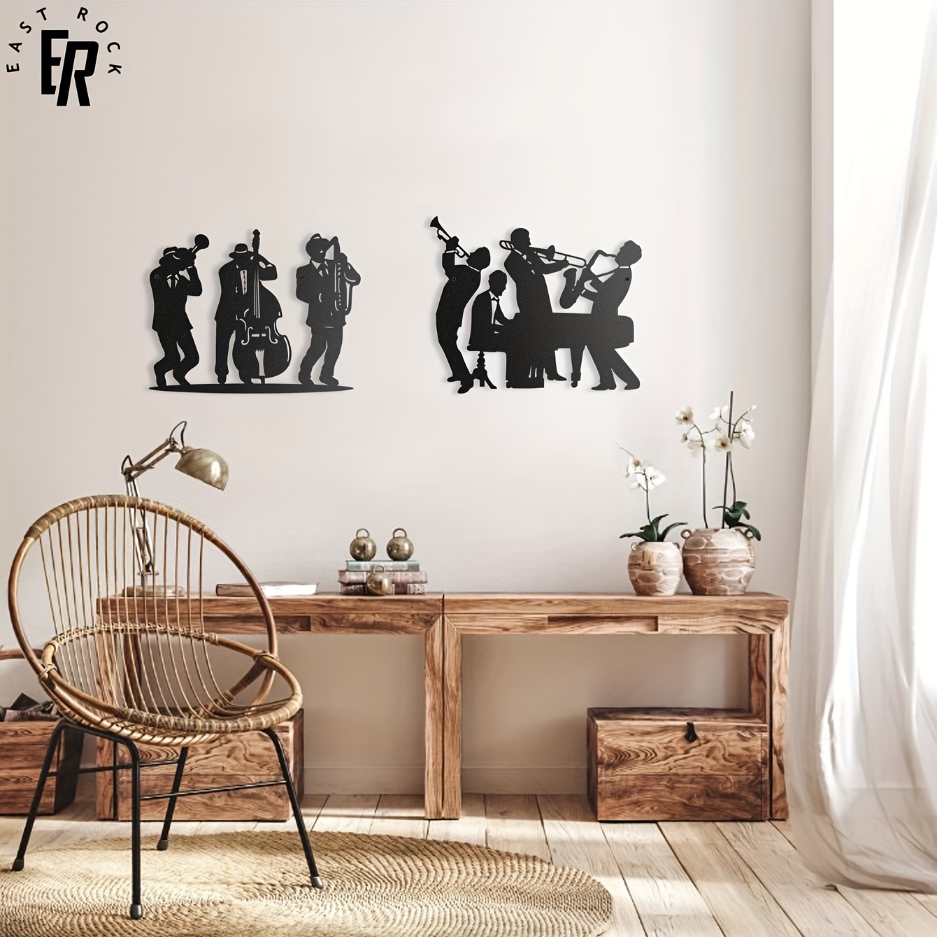 Metal Musician Silhouette Wall - огляд і ціна Art Craft Bar