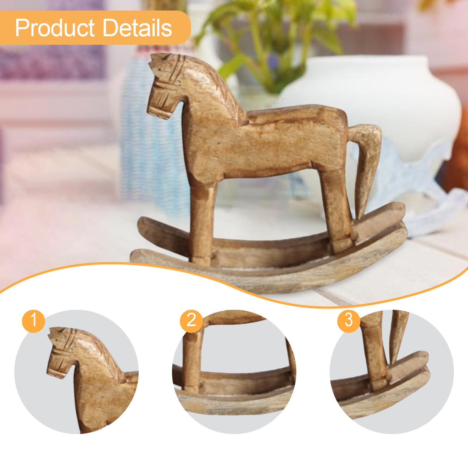 Wooden Horse Statue Decorative - огляд і ціна Art Craft Horse