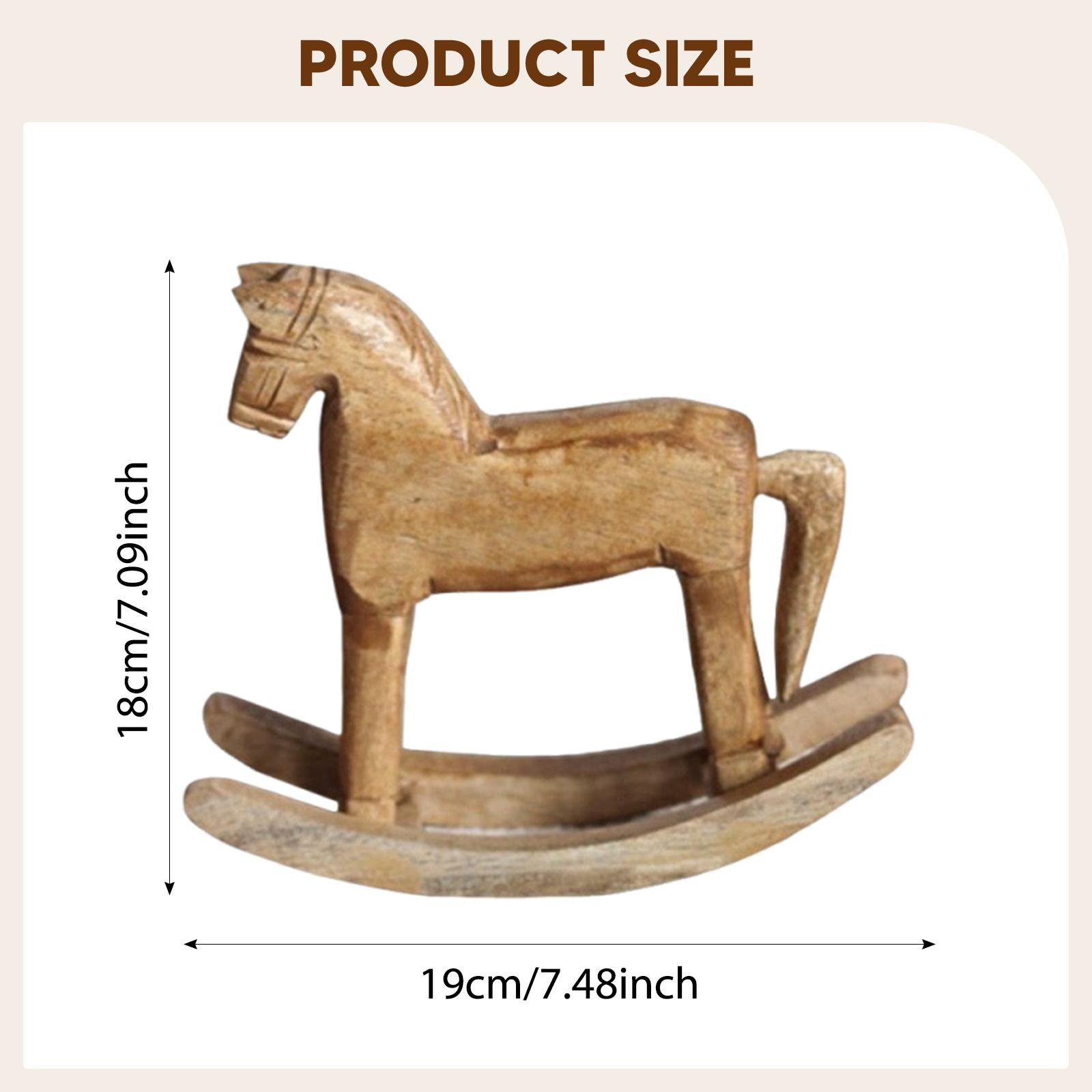 Wooden Horse Statue Decorative - огляд і ціна Art Craft Horse