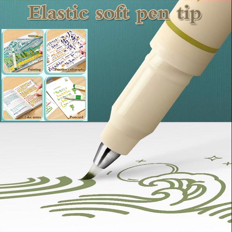 24/3 Color Vintage Watercolor  - огляд і ціна Calligraphy Pen Set