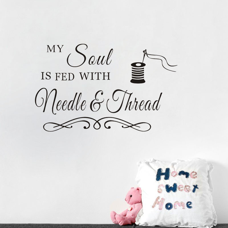 My Soul Needle and Thread Wall - огляд і ціна Art Craft Quotes