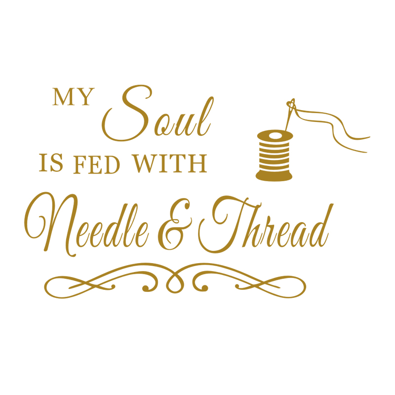 My Soul Needle and Thread Wall - огляд і ціна Art Craft Quotes