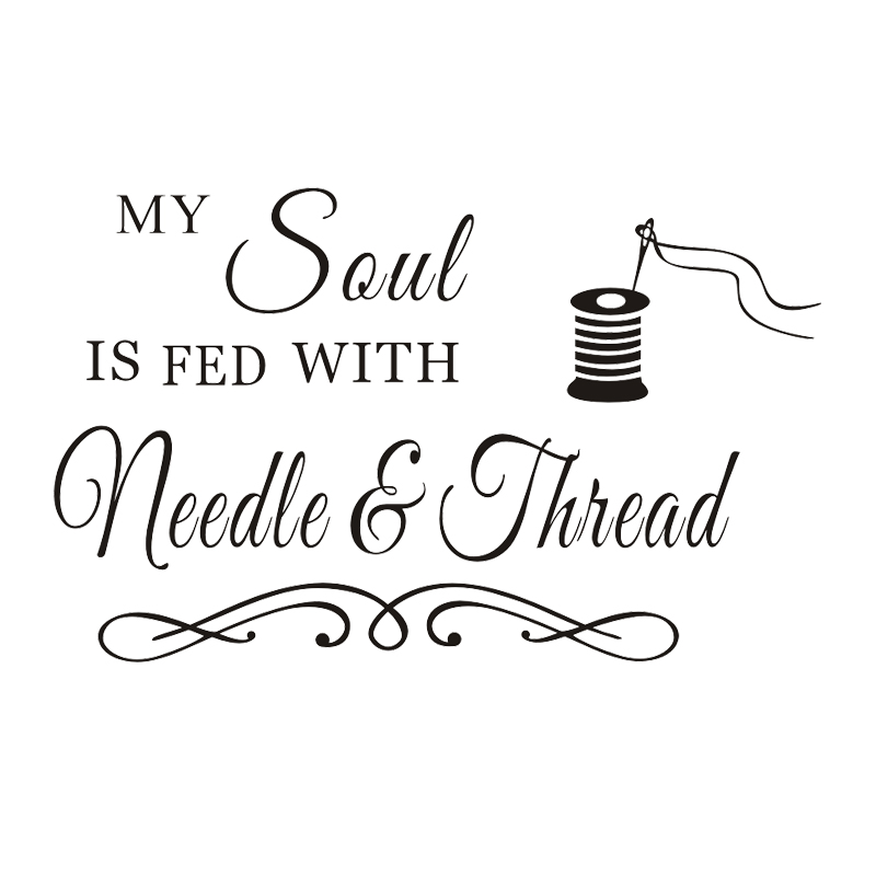 My Soul Needle and Thread Wall - огляд і ціна Art Craft Quotes
