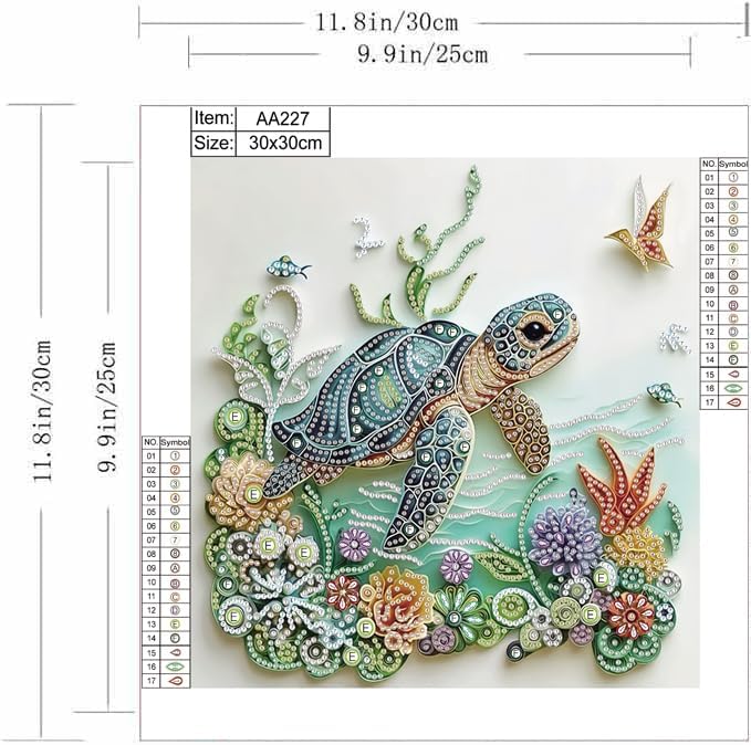 Sea Turtle Animal Diamond Pain - огляд і ціна Art Craft Flower