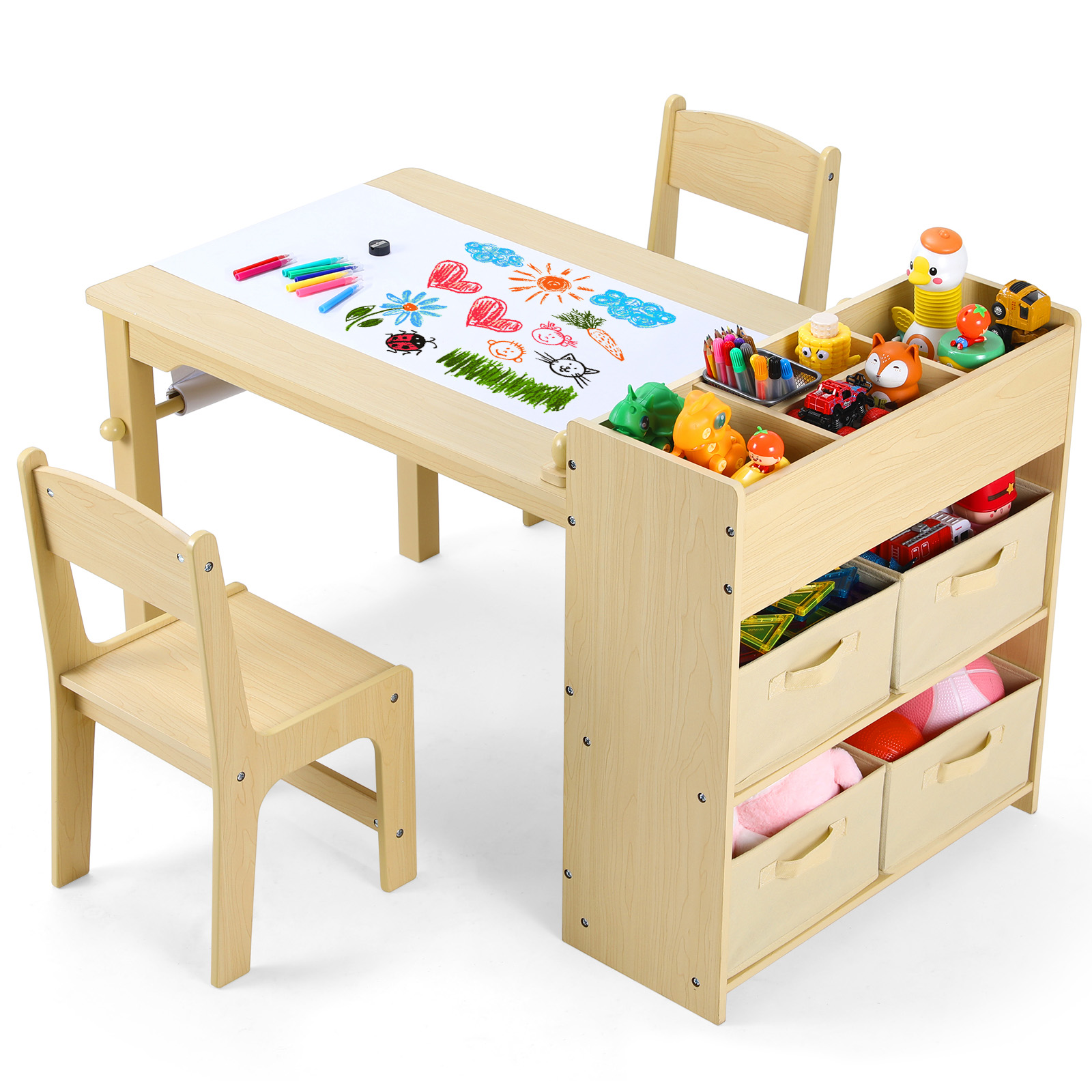 AOOU Kids Art Table and 2 Chai - огляд і ціна Art Craft Toddlers