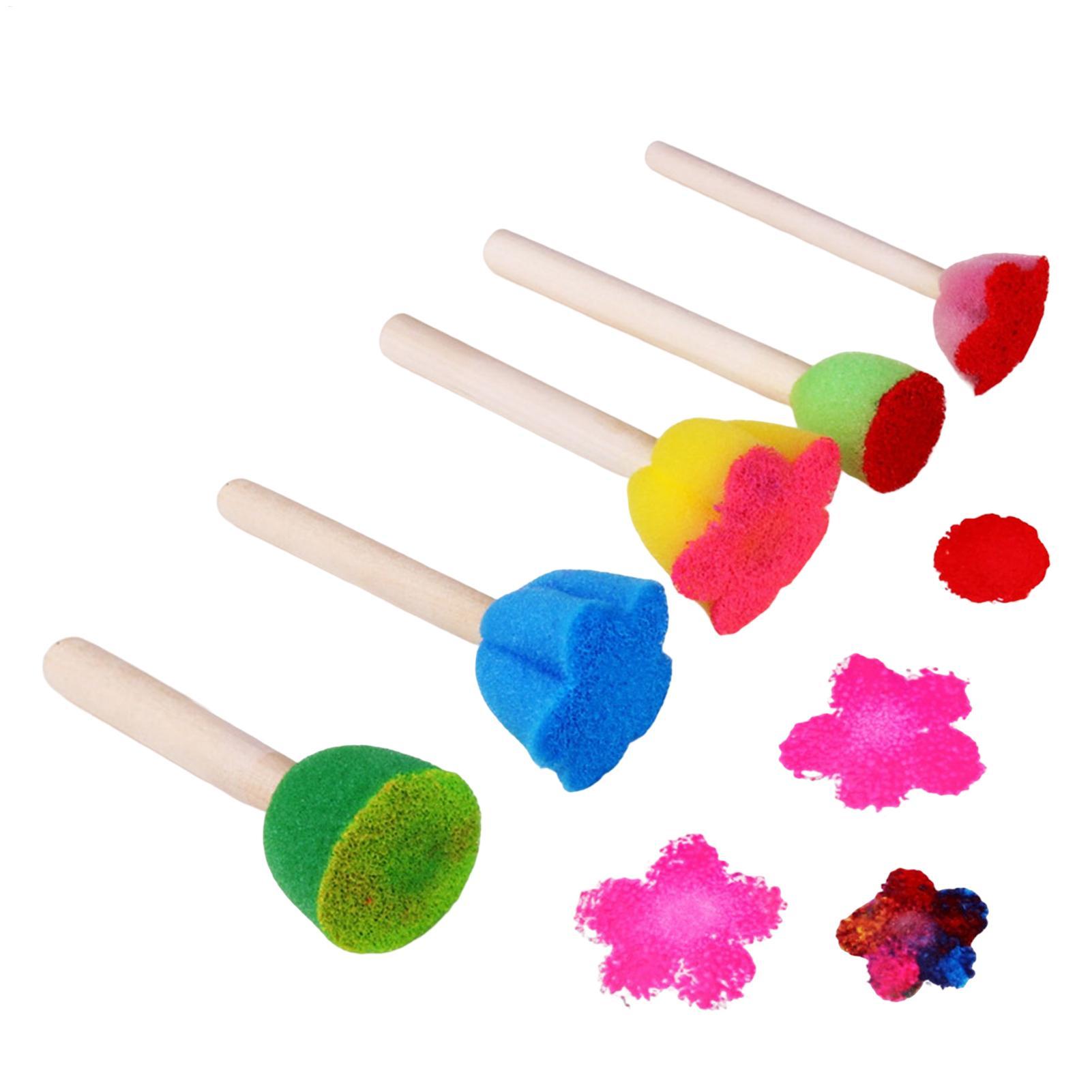 5PCS Reusable Kids Paint Spong - огляд і ціна Art Craft Toddlers