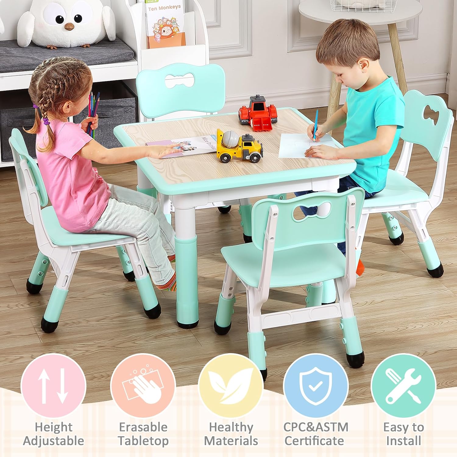 TackView 23inch Kids Table and - огляд і ціна Art Craft Toddlers
