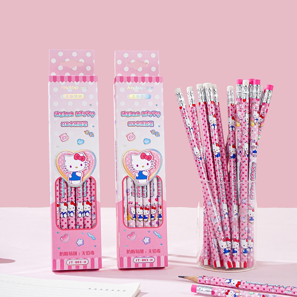 12Pcs Genuine Sanrio Hello Kit - огляд і ціна Calligraphy Pen Set