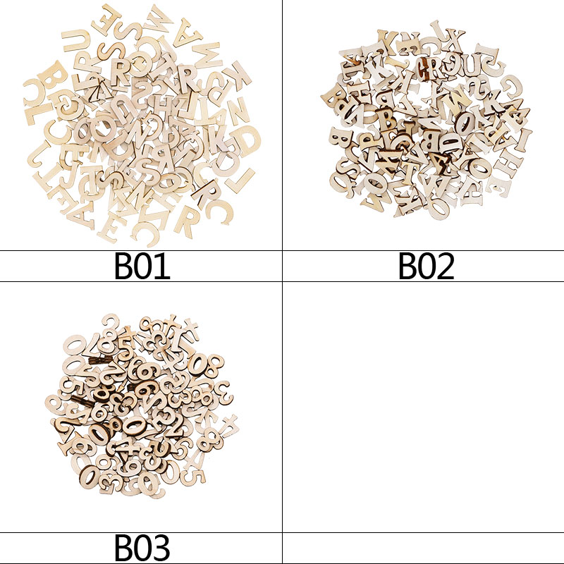 100pcs Wood English Alphabet D - огляд і ціна Art Craft Number