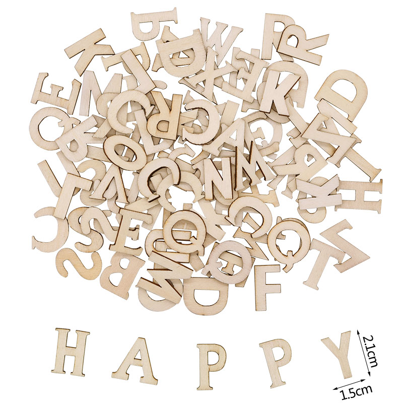100pcs Wood English Alphabet D - огляд і ціна Art Craft Number
