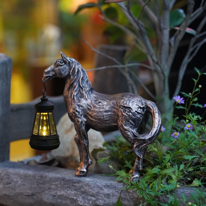Resin Statue Solar Light Horse - огляд і ціна Art Craft Horse