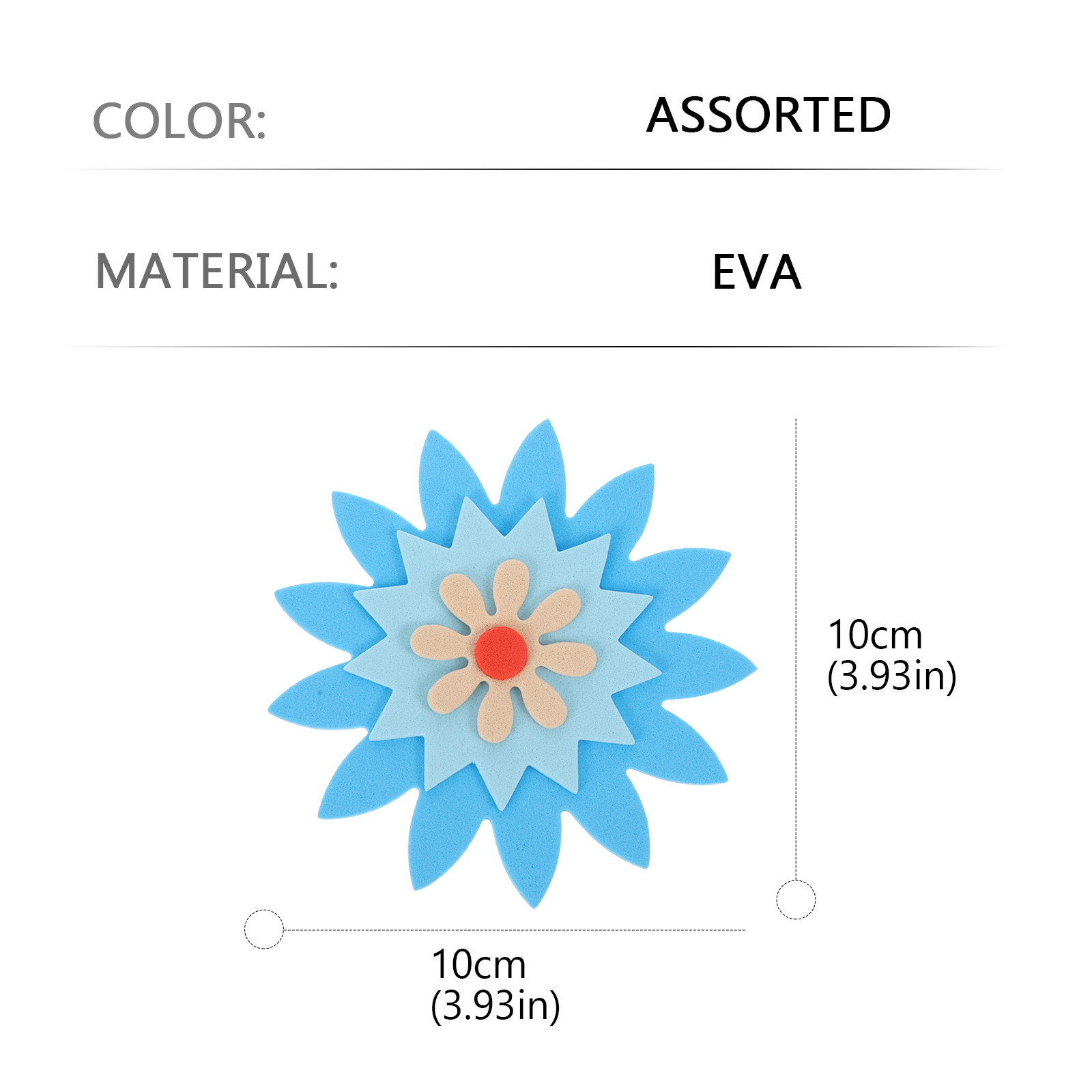 81 Pcs Flower Shapes Sticker E - огляд і ціна Art Craft Flower Making