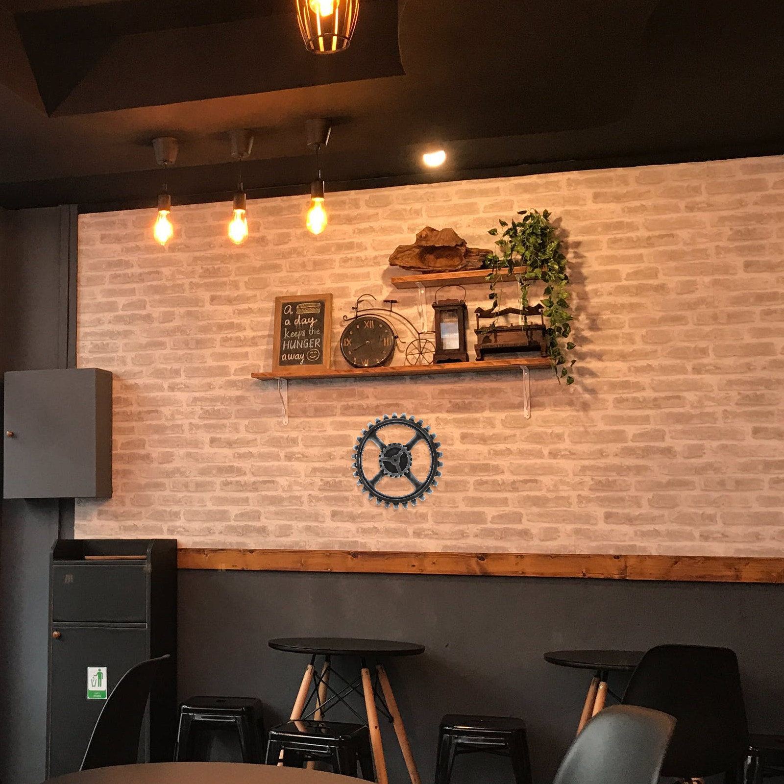 Retro Style Gear Wheel Wall De - огляд і ціна Art Craft Bar