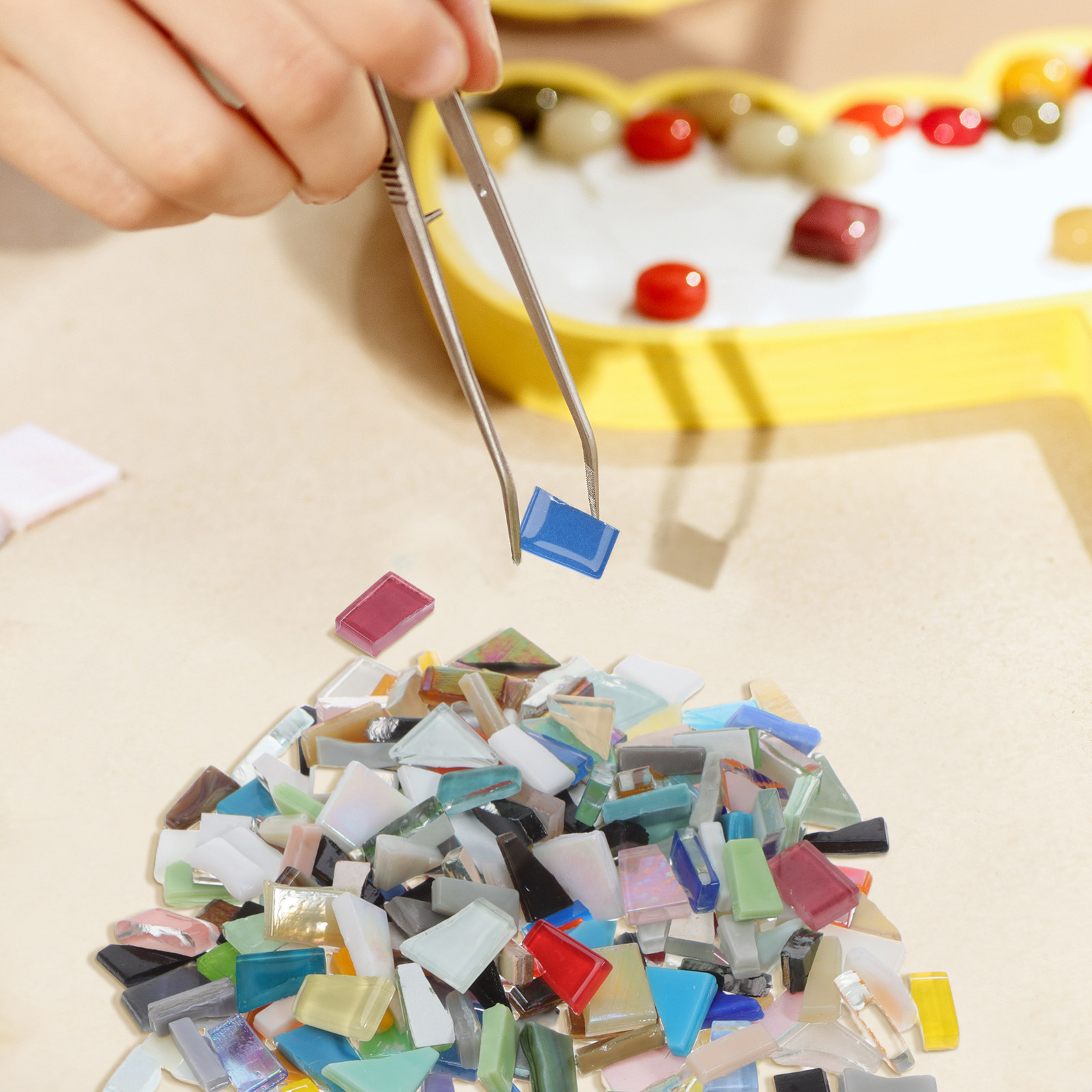 1 Bag DIY Mosaic Glass Pieces  - огляд і ціна Mosaic Tile Supply
