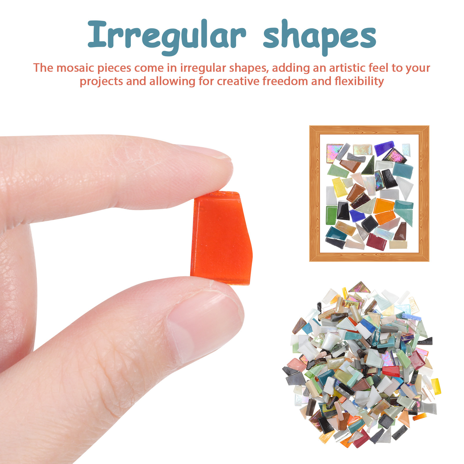 1 Bag DIY Mosaic Glass Pieces  - огляд і ціна Mosaic Tile Supply