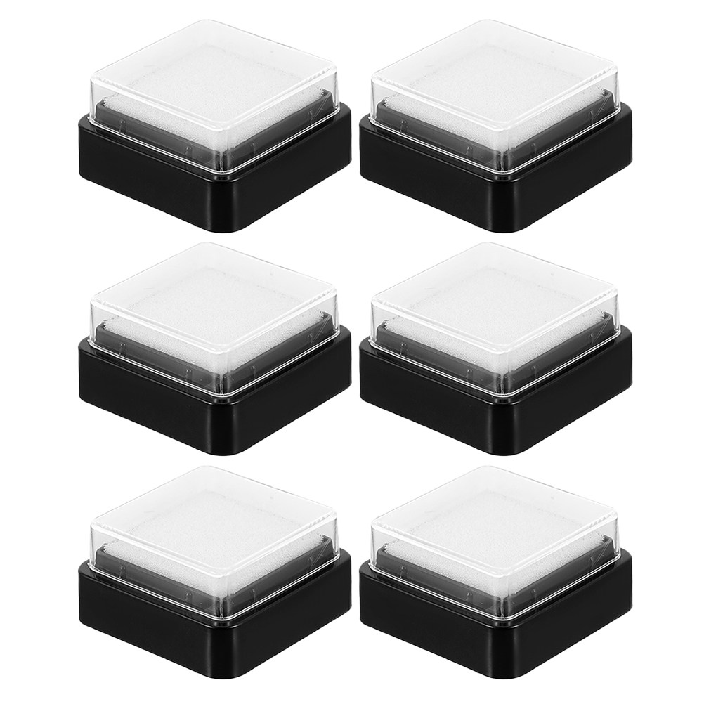 6 Pcs Blank DIY Ink Pad Inkpad - огляд і ціна Stamping Ink Pad