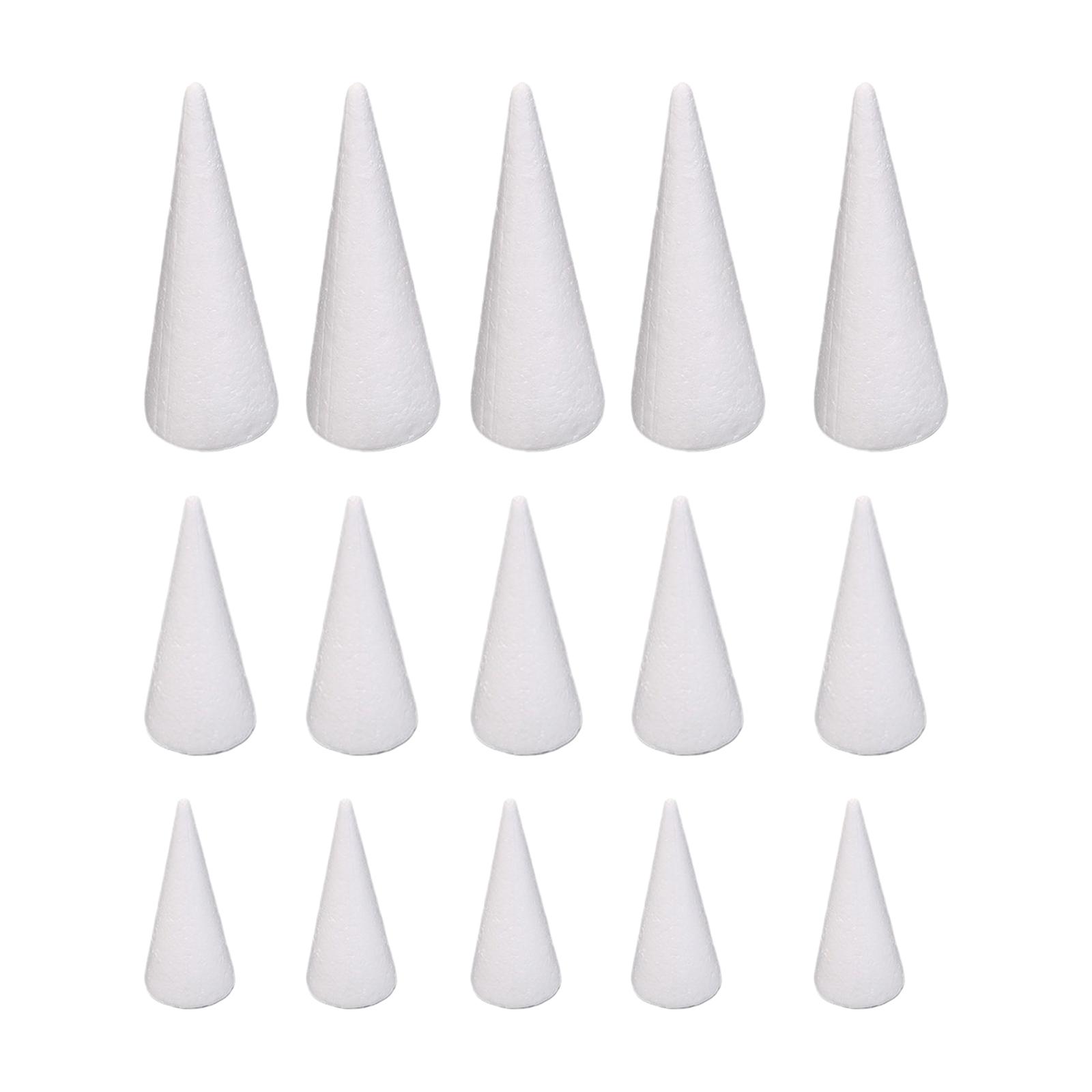 15Pcs Craft Foam Cones White P - огляд і ціна Art Craft Activities