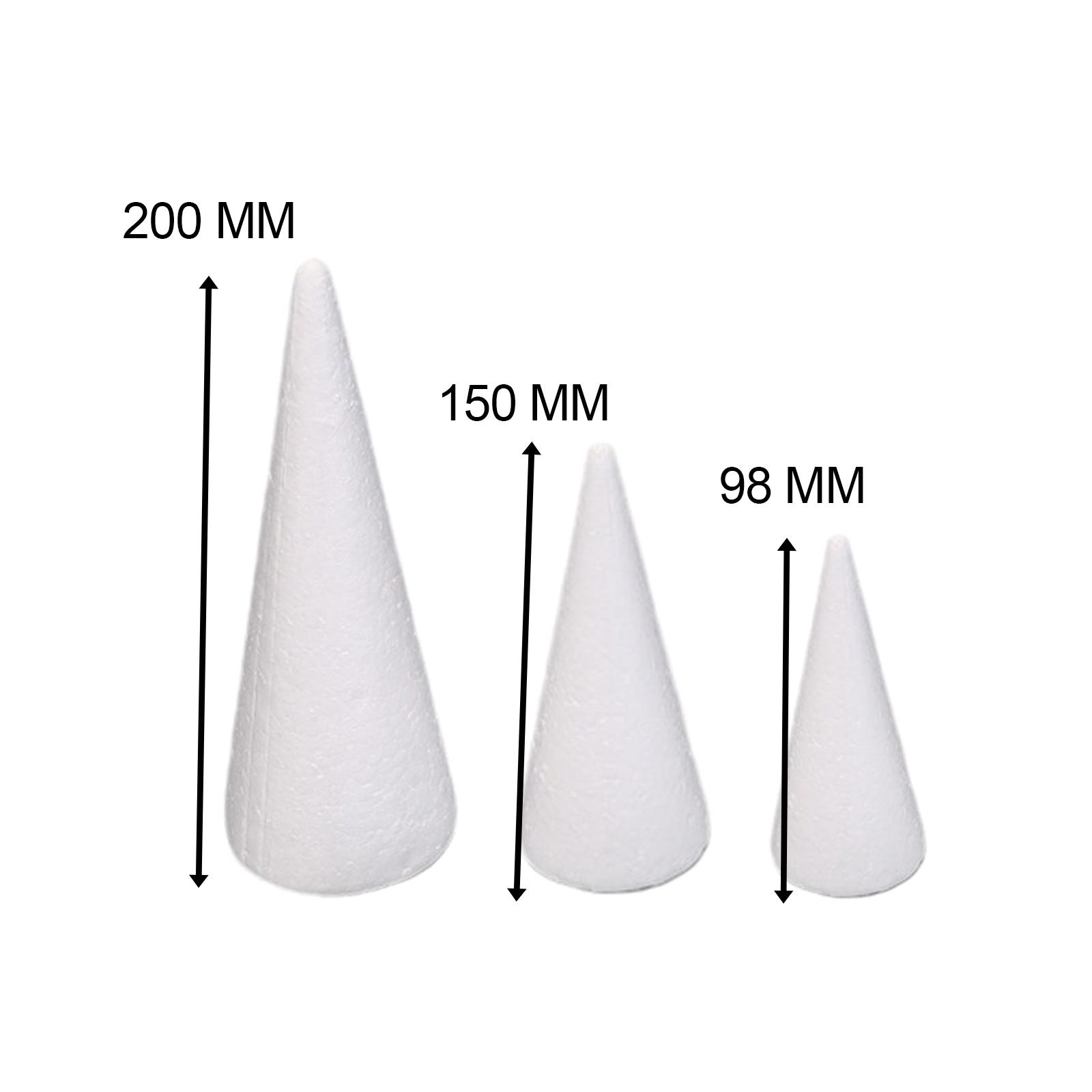 15Pcs Craft Foam Cones White P - огляд і ціна Art Craft Activities