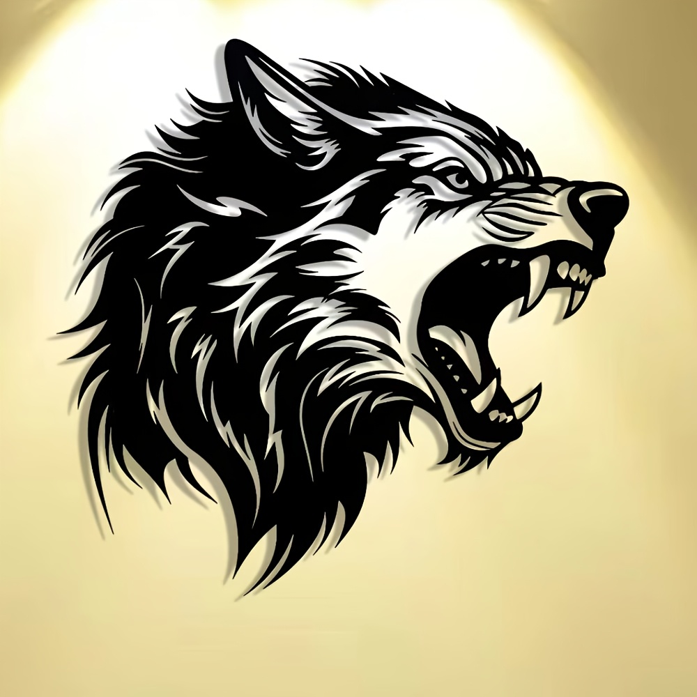 CIFBUY Wolf Head Metal Wall Ar - огляд і ціна Art Craft Bar