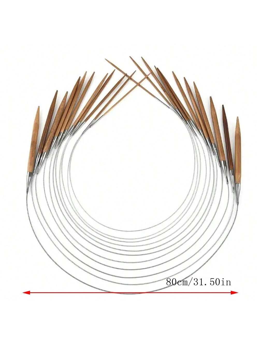 1Pcs 3.0-10mm Natural Bamboo C - огляд і ціна Knitting Needle Circular