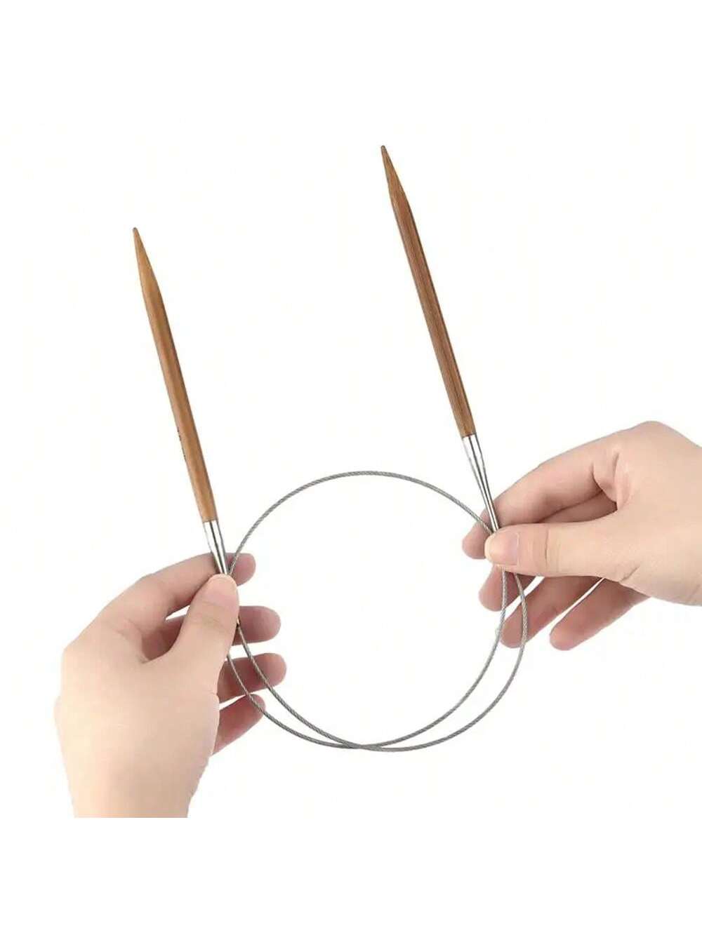 1Pcs 3.0-10mm Natural Bamboo C - огляд і ціна Knitting Needle Circular