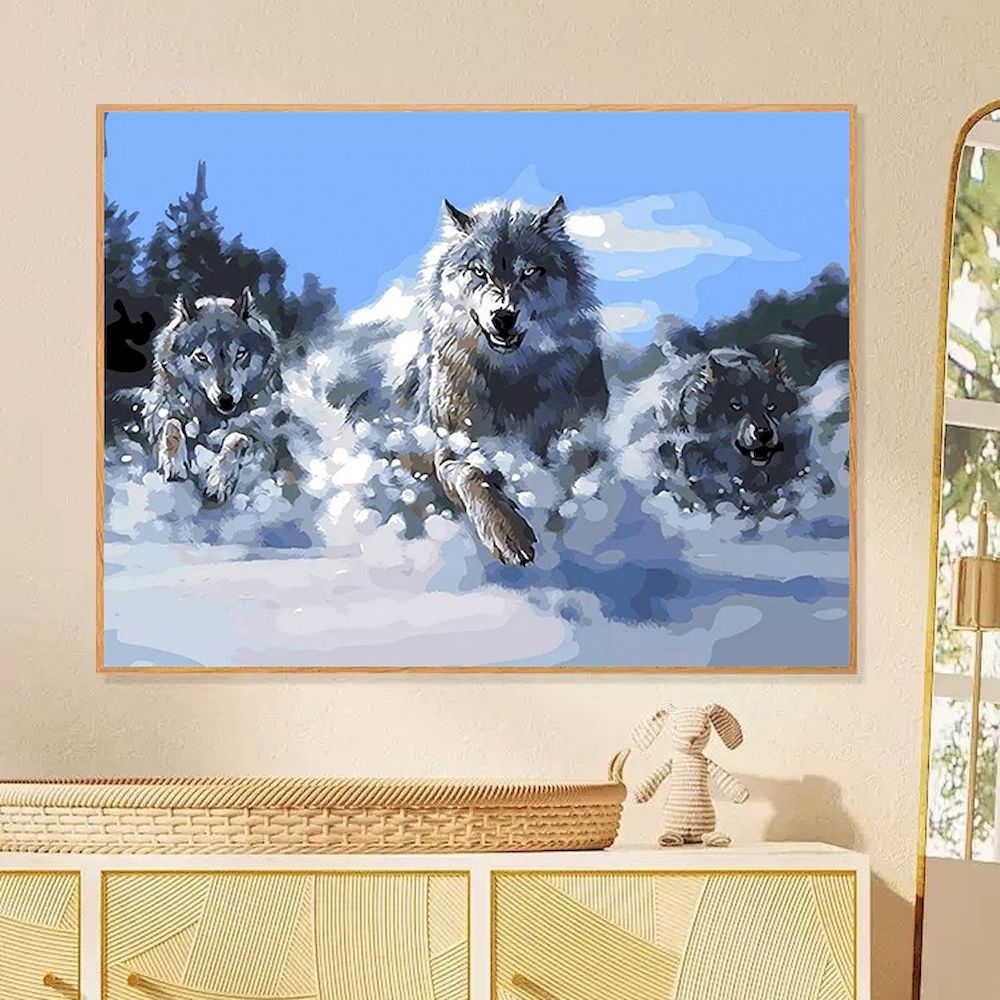 Painting By Numbers Wolf Oil P - огляд і ціна Art Craft Number