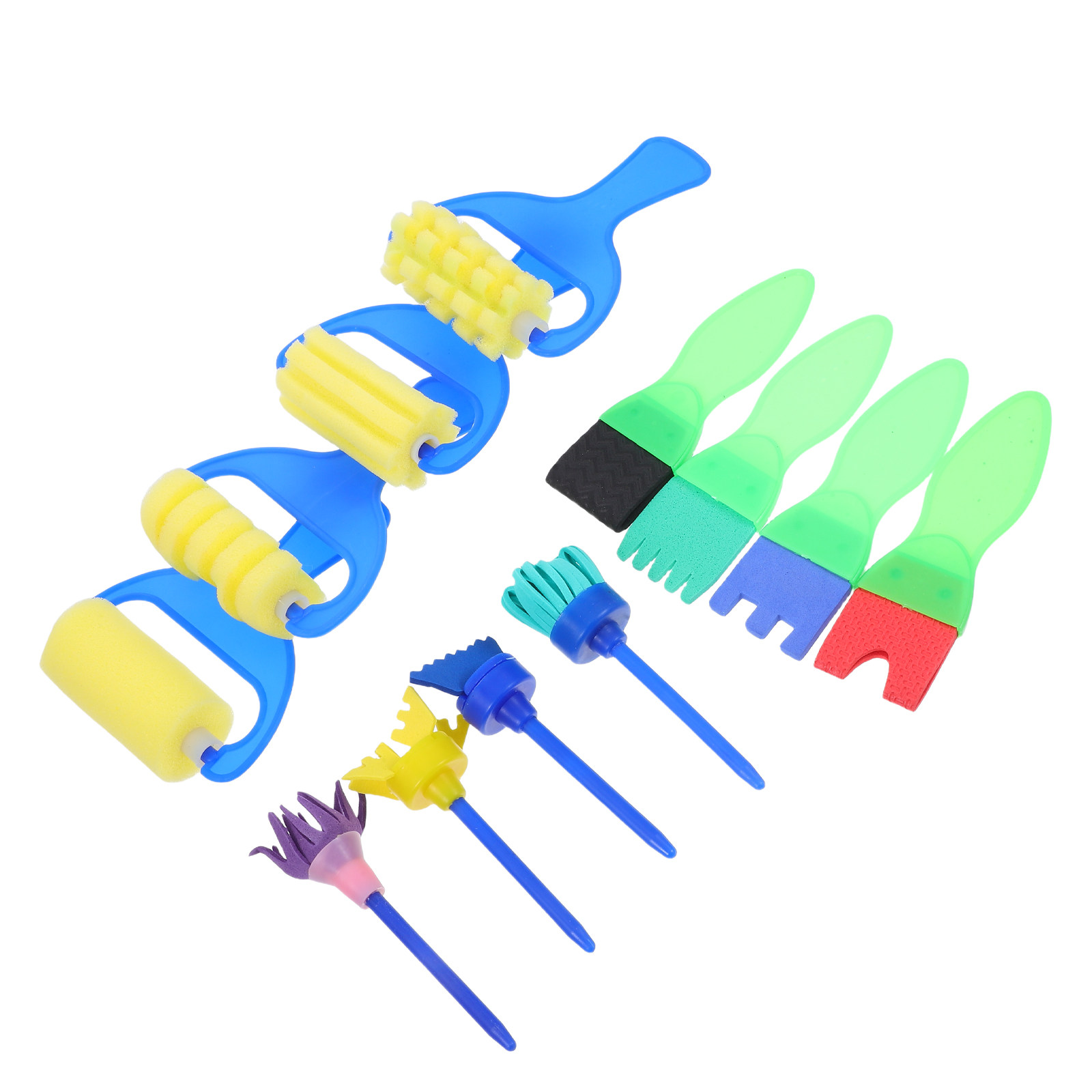 12Pcs Sponge Painting Brushes  - огляд і ціна Art Craft Toddlers