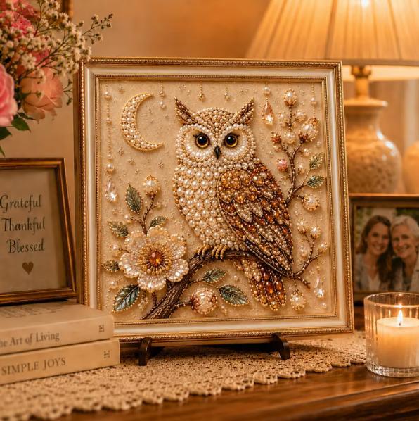 Owl Diamond Pearl Art DIY Pain - огляд і ціна Art Craft Flower