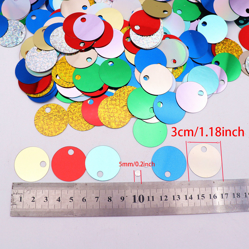 10/20/30mm Large Hole Holograf - огляд і ціна Art Craft Flower Making