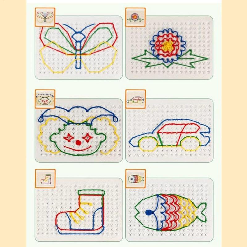 Thread Board For Kids Colorful - огляд і ціна Art Craft Toddlers