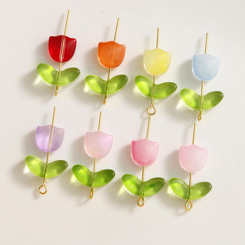 Lampwork  Flower Beads 30Pcs M - огляд і ціна Art Craft Flower
