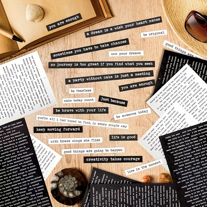 406pcs Inspirational Quote Sti - огляд і ціна Art Craft Quotes